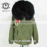Irisfox 2016 Winter Warm Raccoon Fur Hooded Coat thumbnail-1