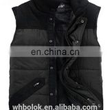 OEM New style mens quilted waistcoat winter black men's casual vest
