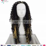 Styler Brand long black curly online store hot selling and top quality virgin hair cosplay afro wig