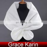 Grace Karin Ladies Faux Fur Elegant Winter White Bridal Wedding Shawls And Wedding Wraps CL2614