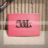 Custom Private Brand Name Logo PU Leather Label for Garment thumbnail-3