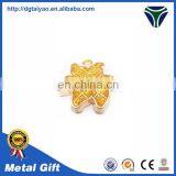 Hot Sale Promotional Gold Hexagon Pin Badge