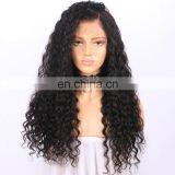 Natural Color Virgin Brazilian Curly Hair Wig 360 Lace Wig
