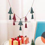 Christmas Home Wall Decoration Hand Made Macrame Cotton Rope Christmas Tree Hanging Boho thumbnail-7