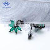 Luxury Female Zircon Green Fashion Women Earing Zircon Jewelry Sublimation Jewelry Diamond Earrings Stud thumbnail-3