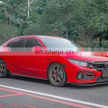 ABS Front Bumper Lip for Civic si 10th Gen Body Kit for Civic 2021 Rear Lip Side Skirt thumbnail-2