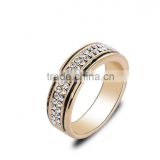 2015 new model ring jewelry for sale anillo para mujer dorado y plateado