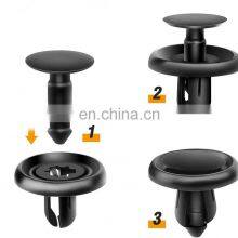 Parts Square Nylon Bumper Fastener Rivet Push Type Retainer Car Clips thumbnail-3