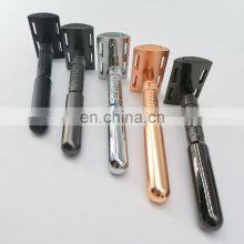 Private Label Stainless Steel Zinc Alloy Double Edge Safety Razor For Men thumbnail-3