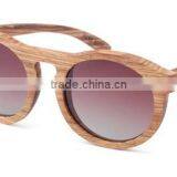 Men New Style Free Custom Laser Logo Handmade REVO Polarized Full Rim Polarized Wooden Round Sunglasses Eyewear With Rivet thumbnail-1