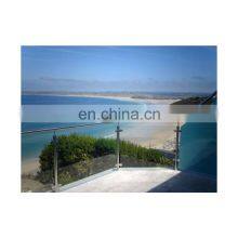 Exterior And Interior Aluminium Tempered Glass Rails Balcony Railing thumbnail-1