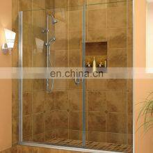 Glass Bathroom Shower Room Sliding Shower Barn Door With Hardware thumbnail-2