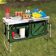 Portable Camping Kitchen Table Aluminum Lightweight Multifunctional Camping Kitchen Table BBQ Party Camping Kitchen Cupboard thumbnail-2