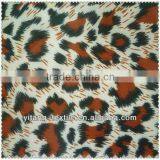 High Quality Ployester printed leopard skin lining fabric