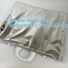 FREEZABLE LUNCH BAG,INSULATION ALUMINIUM FOIL BAG,THERMAL THERMO COOLER TOTE BAG,BENTO PICNIC,FRESH thumbnail-3