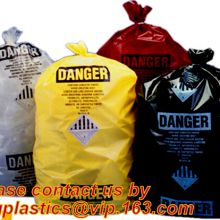 Biohazard Disposal Bags With Warning Label/Sterilization Indicator Lab Can Liners Labeling Biohazardous Trash Safely