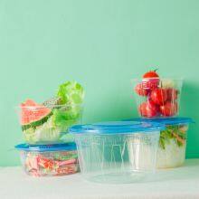 Disposable Plstic Bowl 15oz 450ml Togo Food Packaging Container pp Clear Bowl With Lid thumbnail-3