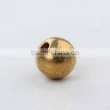 Fashion Jewelry Findings Smooth Brass Beads Two Hole Diameter 8mm Hole 2.2mm thumbnail-1