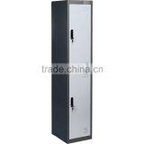 2 Door KD Vertical Clothes Hanging Steel Wardrobe Gym Locker thumbnail-3