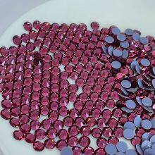 Hot Fix Flat Back Glass Crystal Rhinestones Aqumarine Ss4-ss30 thumbnail-2