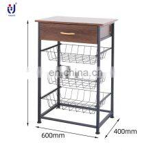 Customized Metal Multipurpose Three-tier Mesh Kitchen Storage Drawer as You Require thumbnail-2