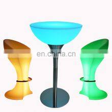 Rgb Colors Glowing Party Nightclub Sofas Bar Tables Outdoor Furniture Glow Bar Counter Party Lighting Patio Chair