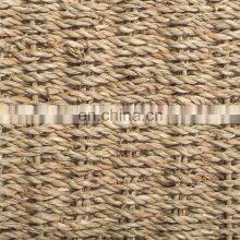 Wholesale Rectangle Woven Rattan Seagrass Basket Hand-Woven Storage Baskets for Bedroom and Bathroom thumbnail-3