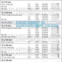 Plastic Test Tube, Round Bottom Transparent PS Plastic Blood Collection Test Tube With Spiral Top, Medical Sterile Male Urethral Swab Polyester Cotton Rayon Tip Metal Handle With PS Transport Tubes thumbnail-4
