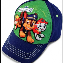 Nickelodeon Toddler Boys' Paw Patrol Baseball Cap 3D Chase, Marshall, Rubble Curved Brim SnapBack Hat