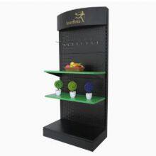 LED Pegbord Metal Display Rack With Lighting Heavy Duty Shelves Tool Display
