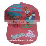 Cotton Pink 48cm Magic Tape Closure Baby Baseball Hats