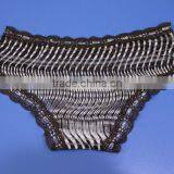 Hot Sell Sexy Underwear Young Lady Panty,lace Waistband and Stripe Covering Panty thumbnail-6