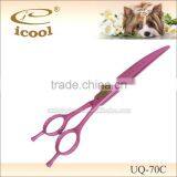 7 Inch Curved Grooming Shears Stainless Steel With Finger Rest