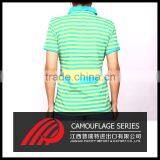 100% cotton cross stripe customizable two color polo shirt for man