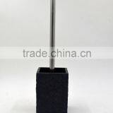 Black Rock Polyresin Bathroom Accessories Set for Hotel and Home thumbnail-5