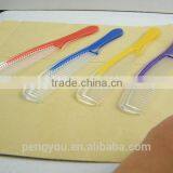 High Quality Double Color Transparent Plastic Hair Comb thumbnail-1