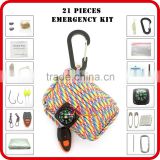 kit survival camping equipment pocket survival tool