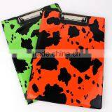 2015 New Design Camouflage Leather File Folder Most Popular Good Quality Double Side Waterproof Notebook Clipboard