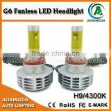 DC12-24V 3000lm G6 Led Head Light Canbus h9 All in One no Fan Auto Led Headlight Kit thumbnail-1