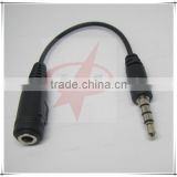 Factory price audio cable 3.5mm 4 way jack