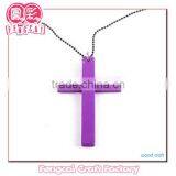 Custom Wooden Color Religious Cross Necklace Pendant ( wood Art/crafts in laser-cut & engraving)charm