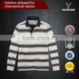 2016 OEM Wholesale China Men's Fashion Color Stripe for Softextile Polo Shirt thumbnail-2