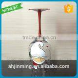 Hot Sale Red Wine Glass With Colorful Logo Wholesale thumbnail-2