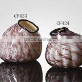 Glass Beach Series Shell Shaped Colored Bud Vase thumbnail-1