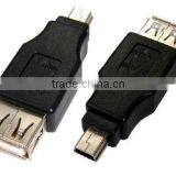 USB 2.0 Type A To Mini Type B 5 Pin F/M Adapter High Speed thumbnail-1