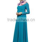 Wholesale Islamic Lace Sleeves Ethnic Muslim Dress thumbnail-4