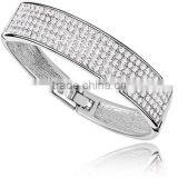 Elegant Women Hand Jewelry Plated Gold Tube Bangle thumbnail-4