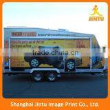 Full Color Logo Printing Vinyl Cargo Trailer Wrap for Advertising