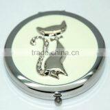 Perfect In Workmanship Cut Cat Metal Pocket Mirror thumbnail-3