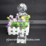 Promotional products ball shaped crystal award trophy customized logo for souvenirs gift